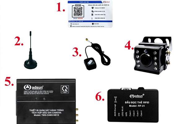 THIẾT BỊ GIÁM SÁT HÀNH TRÌNH TÍCH HỢP ĐẦU GHI CAMERA NGHỊ ĐỊNH 10